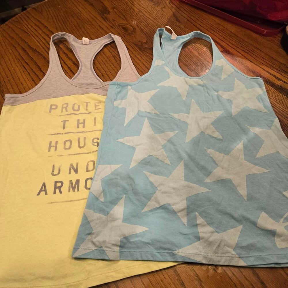 2 under Armour active tank tops